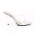 Fabulicious CARESS-401 Mules Clear Silver