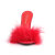 Fabulicious CLASSIQUE-01F Mules Faux Leather Red
