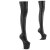Pleaser CRAZE-3000 Platform Overknee Boots Faux Leather Black