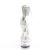 Pleaser DELIGHT-624RS Platform Sandalettes Clear Rhinestones Transparent Silver
