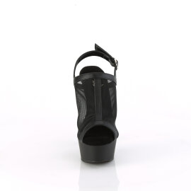 Pleaser DELIGHT-636 Platform Sandalettes Faux Leather...