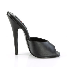 Devious DOMINA-101 Mules Faux Leather Black
