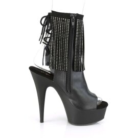 Pleaser DELIGHT-1018RSF Black Faux Leather/Black Matte EU-41 / US-11