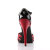 Devious DOMINA-412 Sandalettes Patent Black