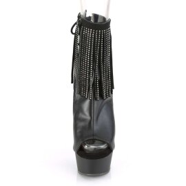 Pleaser DELIGHT-1018RSF Black Faux Leather/Black Matte EU-37 / US-7