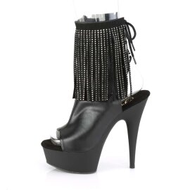 Pleaser DELIGHT-1018RSF Black Faux Leather/Black Matte EU-39 / US-9