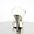 Fabulicious ELEGANT-408 Platform Sandalettes Chrome Clear Gold