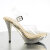 Fabulicious ELEGANT-408 Platform Sandalettes Chrome Clear Gold