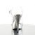 Fabulicious ELEGANT-408 Platform Sandalettes Chrome Clear Silver
