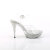 Fabulicious ELEGANT-408ABRS Platform Sandalettes Clear Rhinestones Transparent