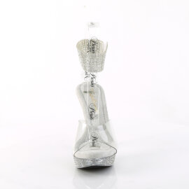 Fabulicious ELEGANT-442 Platform Sandalettes Clear