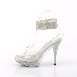 Fabulicious ELEGANT-442 Platform Sandalettes Clear