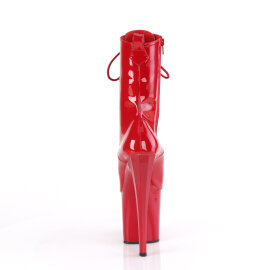 Pleaser ENCHANT-1040 Platform Ankle Boots Patent Red