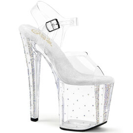 Pleaser ENCHANT-708RS-01 Platform Sandalettes Clear...