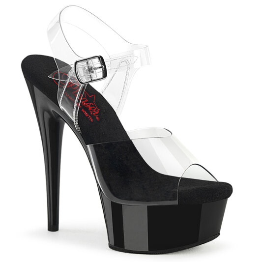 Pleaser EXCITE-608 Platform Sandalettes Clear