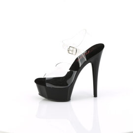 Pleaser EXCITE-608 Platform Sandalettes Clear