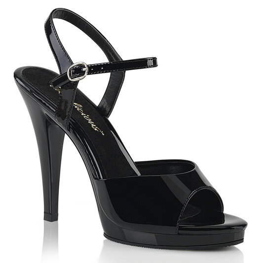 Fabulicious FLAIR-409 Sandalettes Patent Black