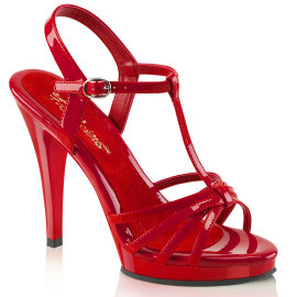 Fabulicious FLAIR-420 Sandalettes Patent Red