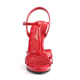Fabulicious FLAIR-420 Sandalettes Patent Red