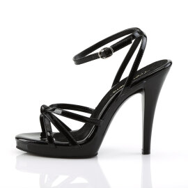 Fabulicious FLAIR-436 Sandalettes Patent Black