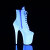 Pleaser FLAMINGO-1020LG Platform Ankle Boots Glitter Neon White