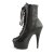 Pleaser DELIGHT-1020 Black Leather/Black EU-41 / US-11