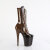 Pleaser FLAMINGO-1054DC Platform Ankle Boots Patent Brown Mocha