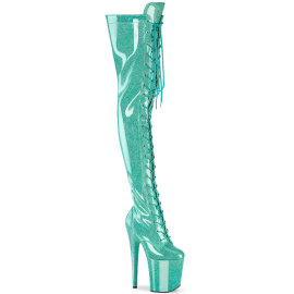 Pleaser FLAMINGO-3020GP Platform Overknee Boots Patent...