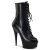 Pleaser DELIGHT-1020 Black Leather/Black EU-35 / US-5