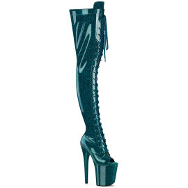Pleaser FLAMINGO-3021GP Platform Overknee Boots Patent...