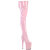 Pleaser FLAMINGO-3850 Platform Overknee Boots Patent Pink