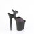 Pleaser FLAMINGO-809REFL Platform Sandalettes Clear Black