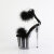 Pleaser FLAMINGO-824F Platform Sandalettes Clear Black