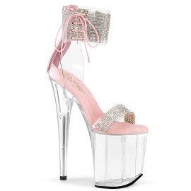 Pleaser FLAMINGO-827RS Platform Sandalettes Clear...