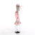 Pleaser FLAMINGO-827RS Platform Sandalettes Clear Rhinestones Silver Baby Pink