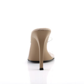 Fabulicious GALA-01 Mules Clear Beige