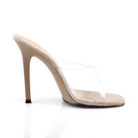 Fabulicious GALA-01 Mules Clear Beige