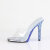 Fabulicious GALA-01DMM Mules Clear Rhinestones Blue