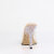 Fabulicious GALA-01DMM Mules Clear Rhinestones Gold