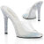 Fabulicious GALA-01DSP Mules Clear Rhinestones Transparent