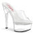 Pleaser GLEAM-601 Platform Mules Clear