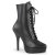 Devious INDULGE-1020 Platform Ankle Boots Faux Leather Black