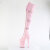 Pleaser INFINITY-3028 Platform Overknee Boots Clear Rhinestones Pink