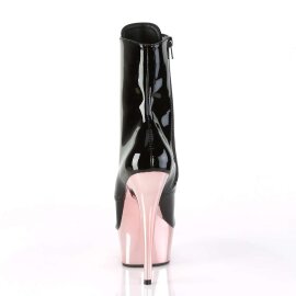 Pleaser DELIGHT-1020 Black Patent/Rose Gold Chrome EU-42 / US-12