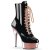 Pleaser DELIGHT-1020 Black Patent/Rose Gold Chrome EU-36 / US-6