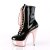 Pleaser DELIGHT-1020 Black Patent/Rose Gold Chrome EU-37 / US-7