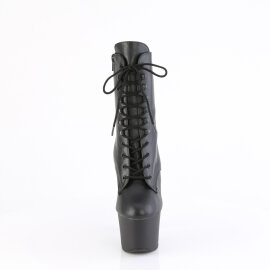Pleaser KNUCKS-1020 Platform Ankle Boots Faux Leather Black