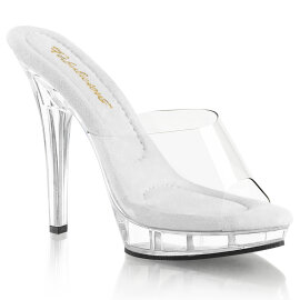 Fabulicious LIP-101 Mules Clear
