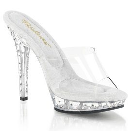 Fabulicious LIP-101SDT Mules Clear
