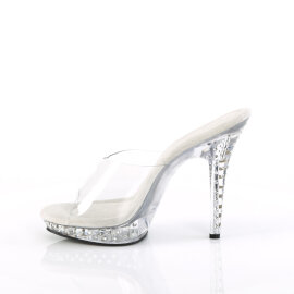 Fabulicious LIP-101SDT Mules Clear